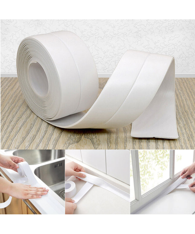 320cmx2.2cm Waterproof Self-Adhesive Shower & Bath Sealing Tape